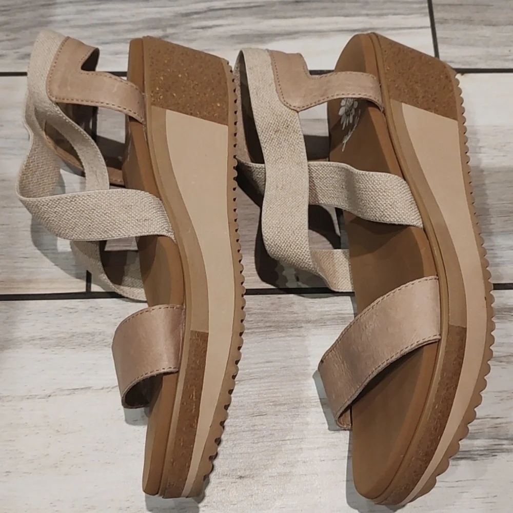 Yellow box Wedge Sandals - Picture 4 of 6